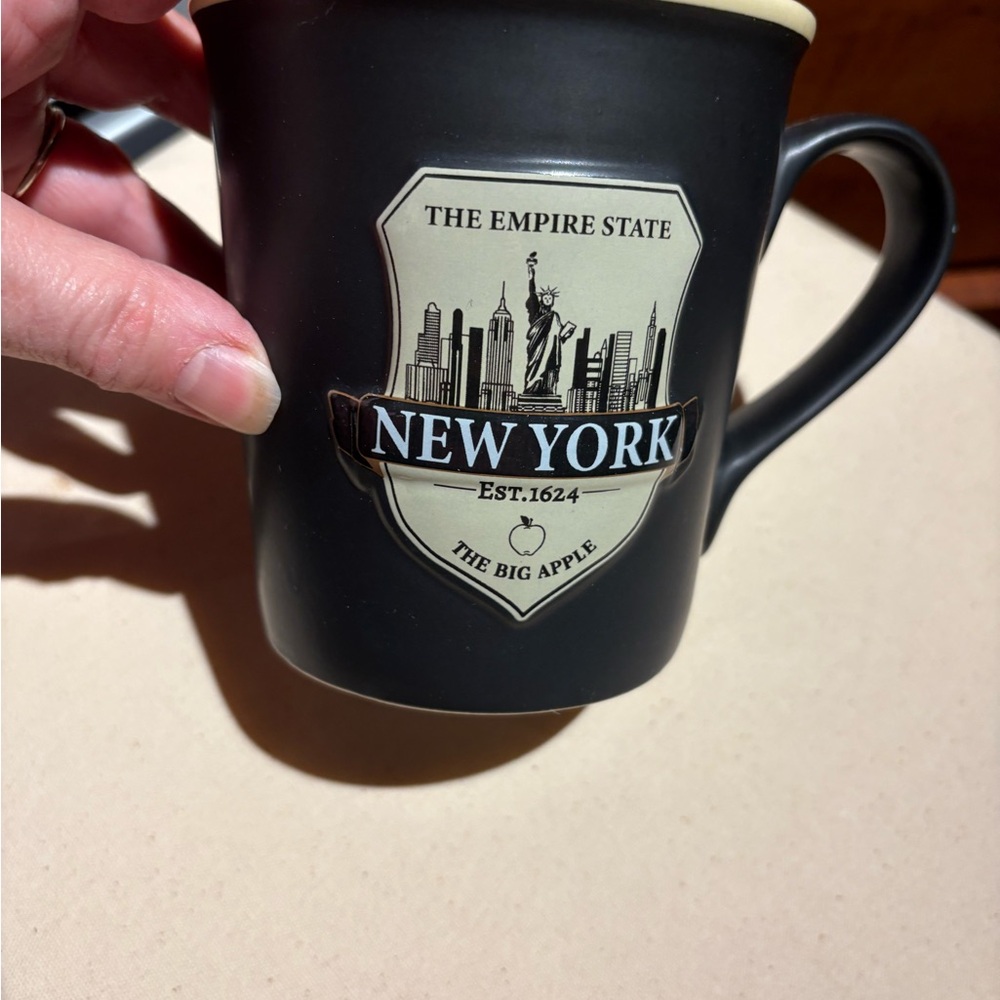 Empire State New York Black Mug NYC Souvenir!